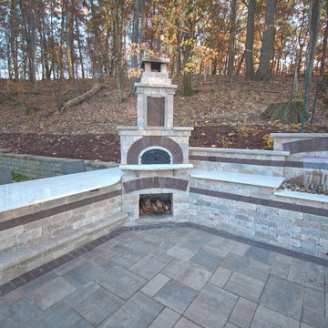 Outdoor Living Room with Pizza Oven