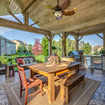 Outdoor Living Rooms with Cooking Area