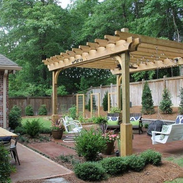 Outdoor Living Space and Veggie Garden