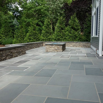 Outdoor Living Space - Bluestone Patio, Kitchen, Fire Pit