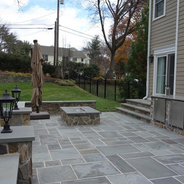 Outdoor Living Space - Bluestone, Patio, Outdoor Kitchen, Fire Place, Bar