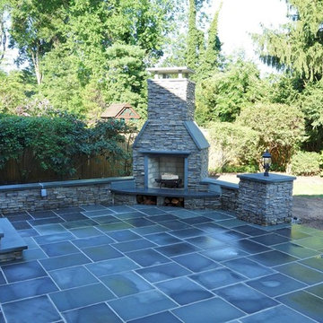 Outdoor Living Space - Bluestone, Patio, Outdoor Kitchen, Fire Place, Bar