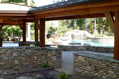 Example of a classic patio design in Charlotte
