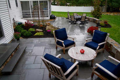 Inspiration for a timeless patio remodel in Boston