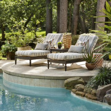 Outdoor Lounging by the Pool