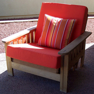 Outdoor Mission Chair Cushion and Pillow