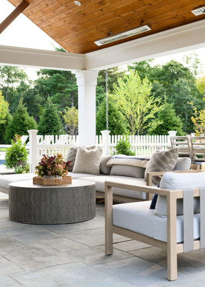 Beach Style Patio by Beige and Bleu Design Studio