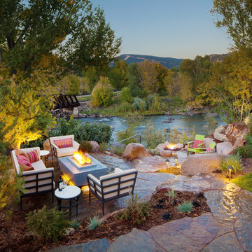 Outdoor oasis nestled on the Animas river