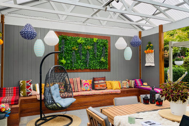 Inspiration for an eclectic patio remodel in Melbourne