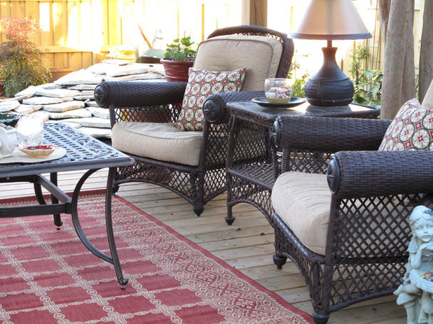 Eclectic Patio by Cozy Little House