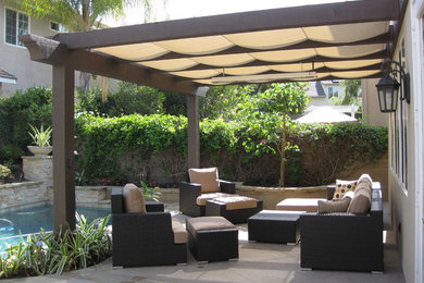 Inspiration for a contemporary patio remodel in Orange County