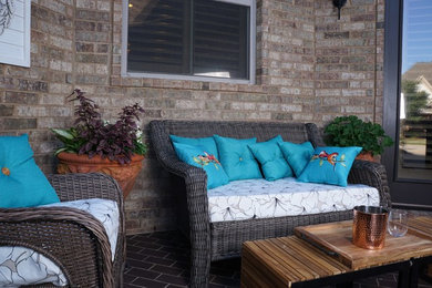 Inspiration for a beach style patio in Houston.