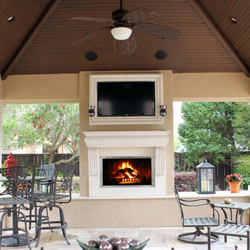 Outdoor Stone Fireplace Surround