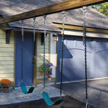 Outdoor Urban Retreat - Garage with Integrated Swing Set