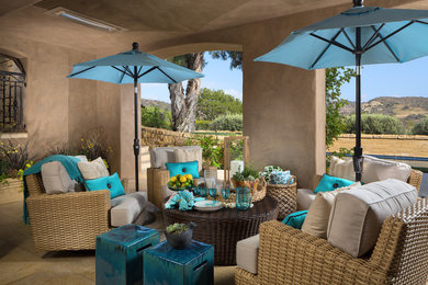 Transitional patio photo in Orange County