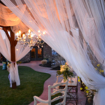 Outdoor Wedding With a Timber Framed Pergola