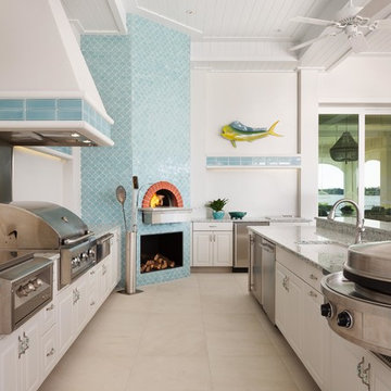 Pala Residence with Neutral Design and Blue Accents