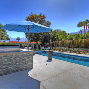 Inspiration for a mid-sized modern backyard patio remodel in Other