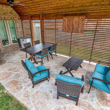 Partially shaded Covered Patio: Richmond, TX