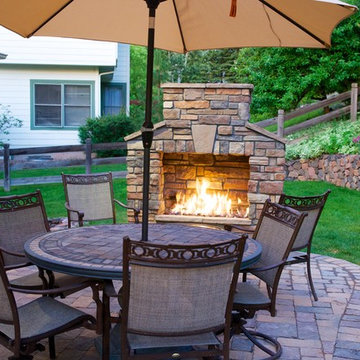 Patio and Fire place