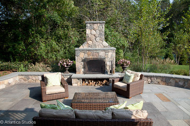 Patio and Fireplace
