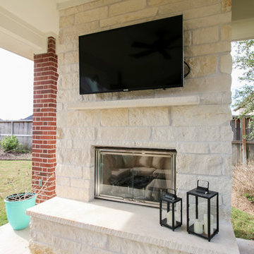 Patio Cover with Fireplace