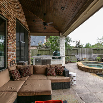 Patio Cover with Outdoor Kitchen: Fulshear, TX