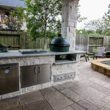 Patio Cover with Outdoor Kitchen: Fulshear, TX