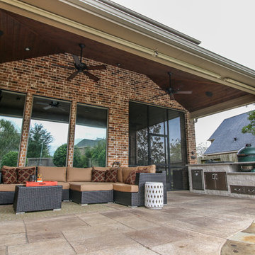 Patio Cover with Outdoor Kitchen: Fulshear, TX