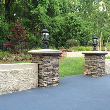 Patio Designs with Faux Stone and Brick