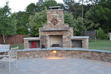 Inspiration for a backyard patio remodel in Raleigh
