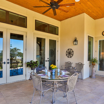 Patio - Hill Country Stone Ranch Home