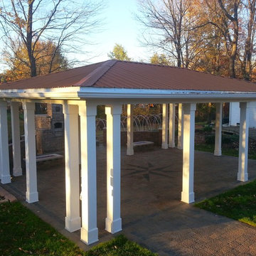 Patio, Pavilion, Oven and Fireplace