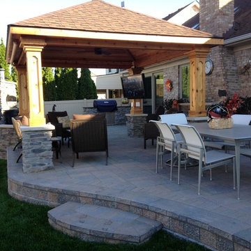 Patio with Cedar Gazebo