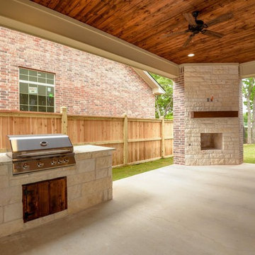 Patio with Grill and Fireplace