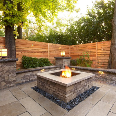 Inspiration for a contemporary patio remodel in New York