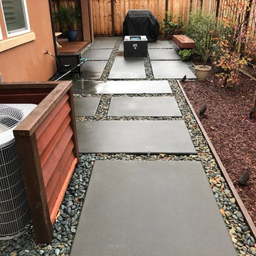 Paved Patio & Side Pathway