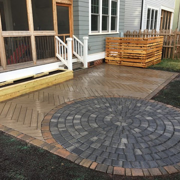 Paver Patio, HVAC Screen, and Raised Planter Bed