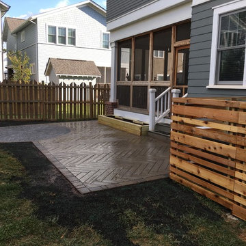 Paver Patio, HVAC Screen, and Raised Planter Bed