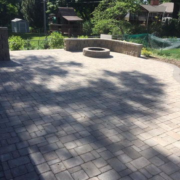 Paver Patio with Fire Pit