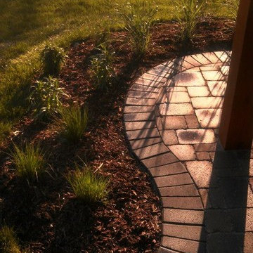 Paver Patio with Holland Stone Border