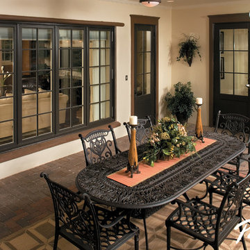 Pella® Architect Series® hinged patio doors provide classic good looks