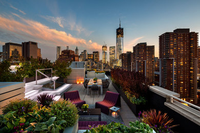 Trendy patio photo in New York