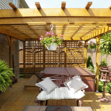 Pergola and Hot Tub Privacy Screen