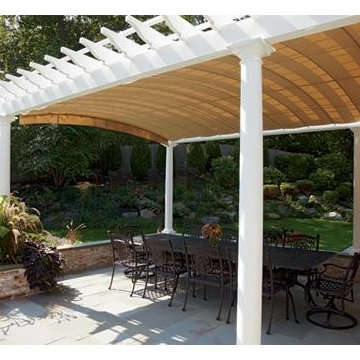 Pergola Pair Detail View 3 Canopy Extended