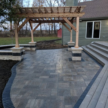 Pergola, Patio, and Fire Pit