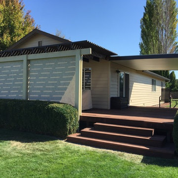 Pergola with Drop Shades on Deck