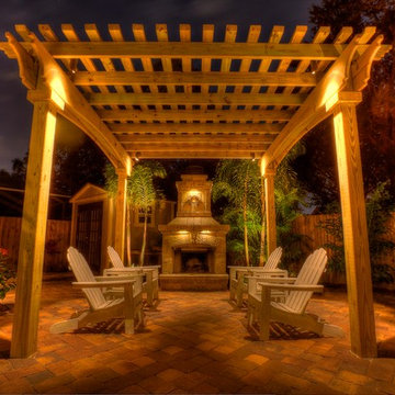 Pergola with Fireplace