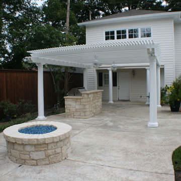 Pergola with Outdoor Grill & Firepit
