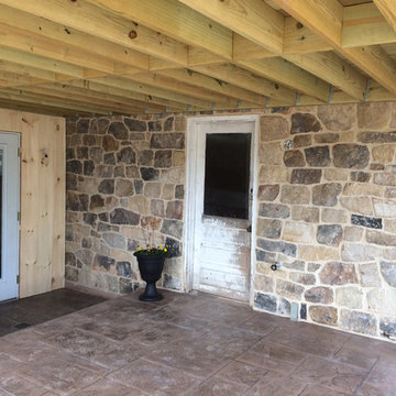 Pioneer Natural Thin Stone Veneer Patio Accent Wall